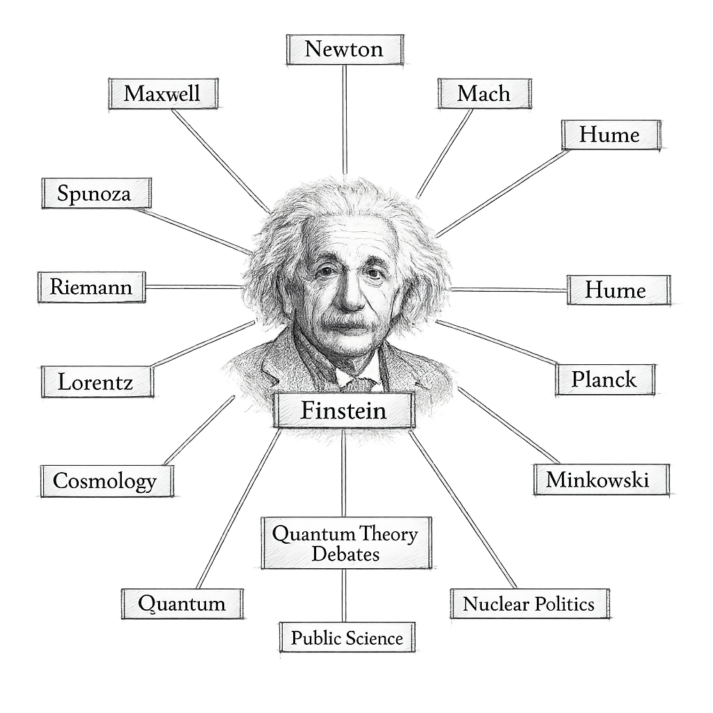 Influence Map: Albert Einstein