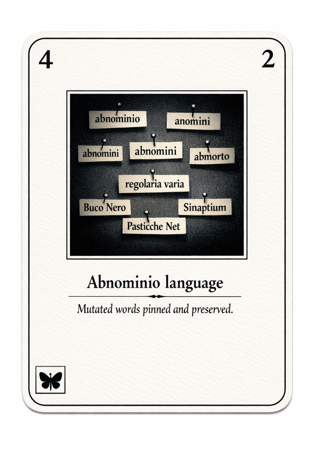 Abnominio language card