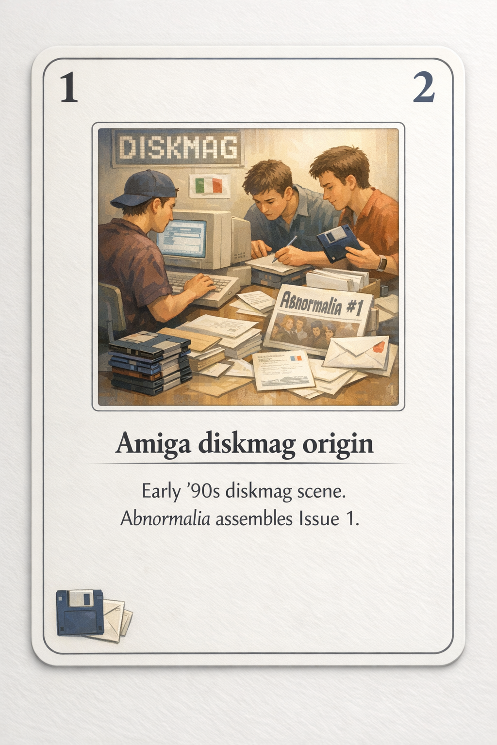 Amiga diskmag origin card