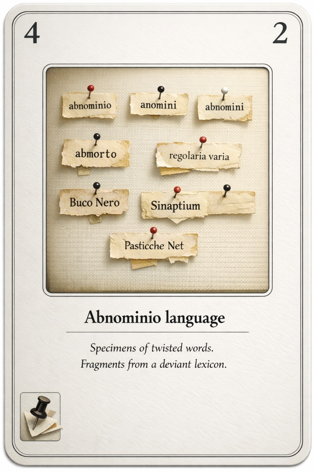 Abnominio language card