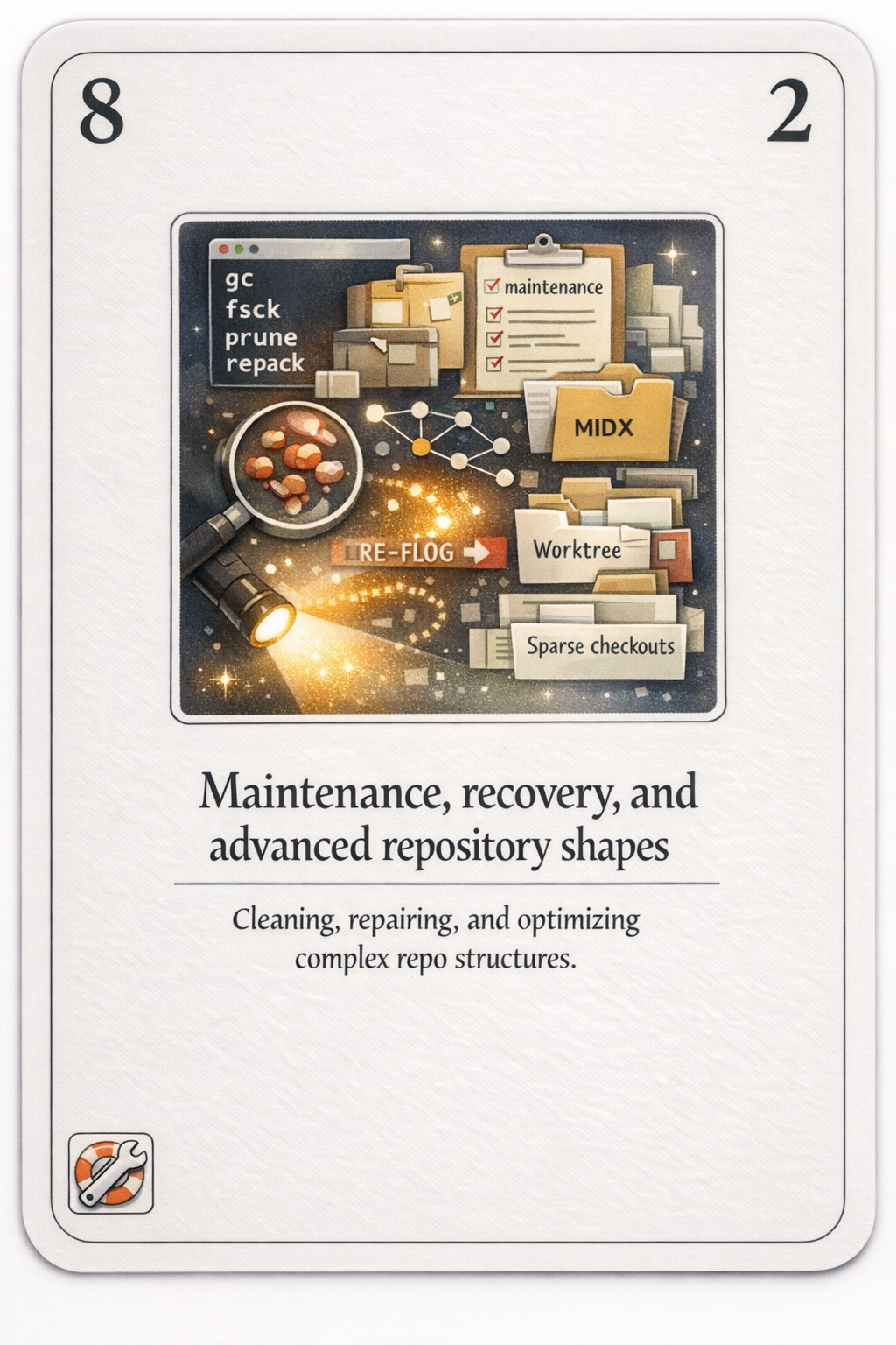 Maintenance and recovery card
