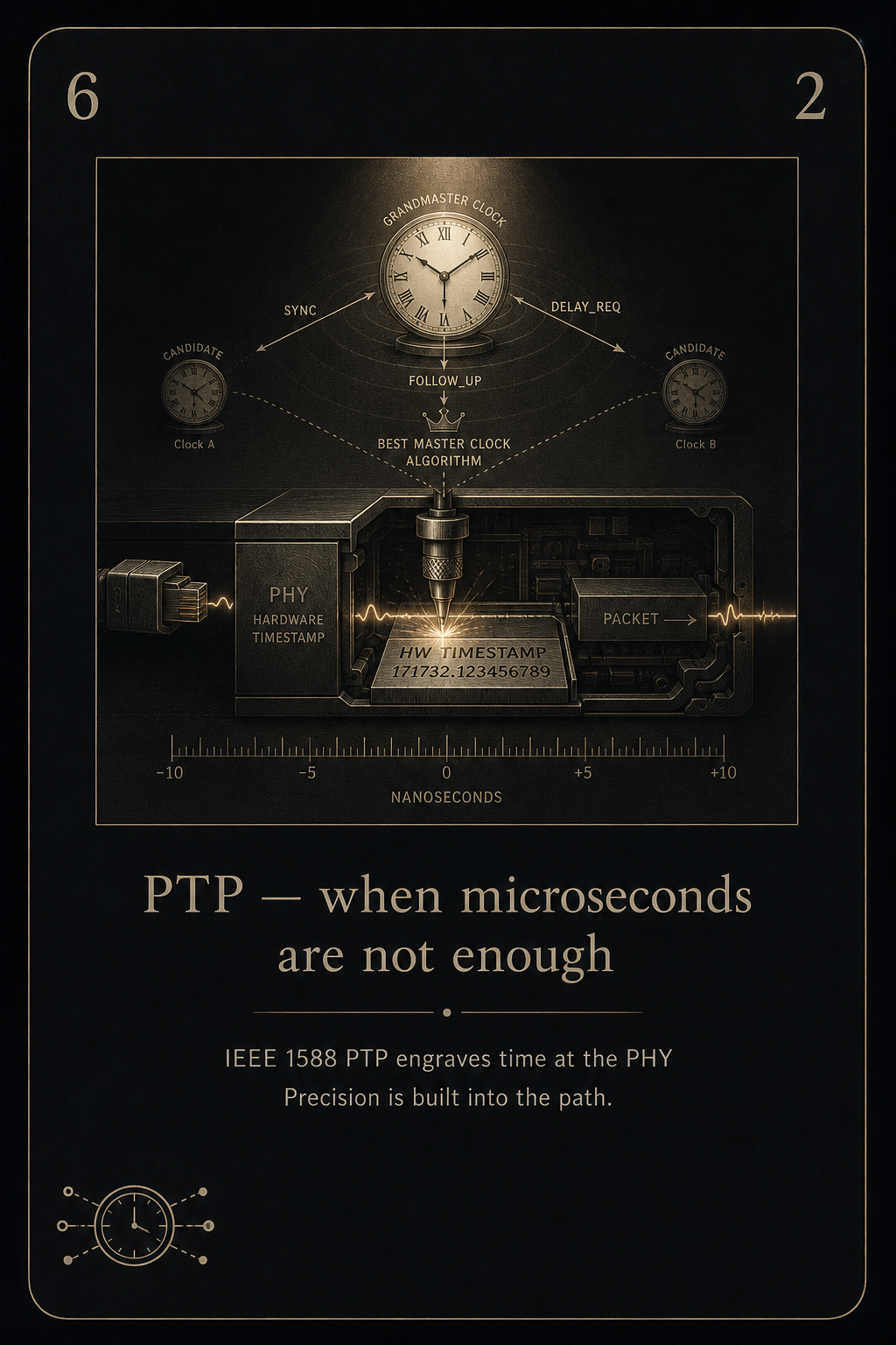 PTP IEEE 1588 grandmaster BMCA card